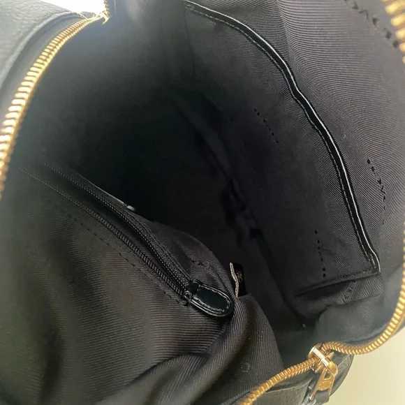 Coach Black Backpack with Gold Accents - Picture 5 of 8